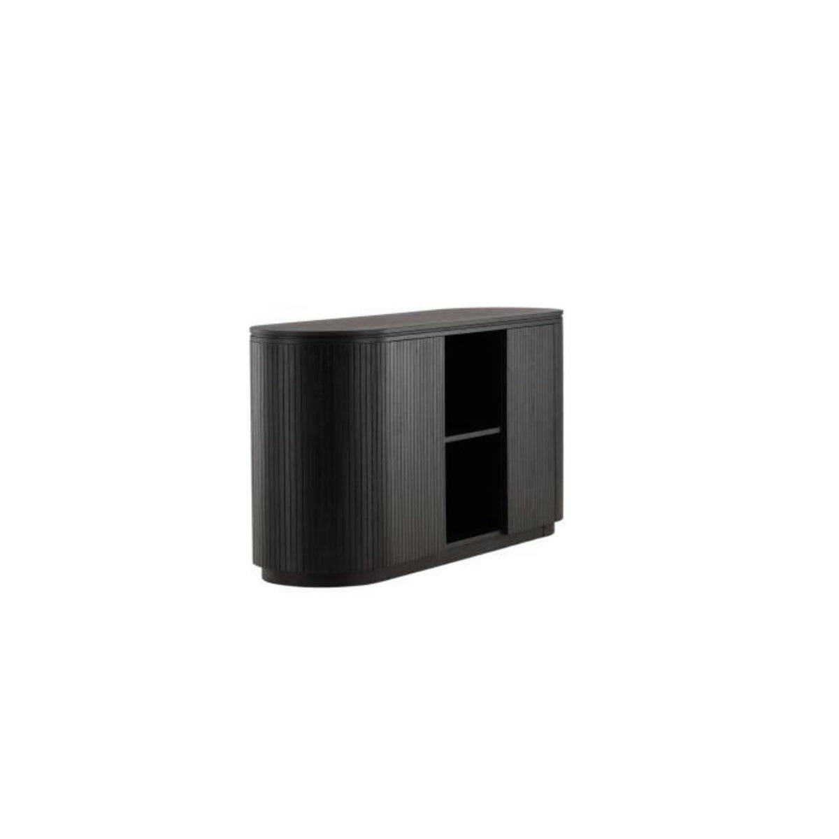 Paris Prix Buffet Design Nervuré  Fjallbacka  160cm Noir