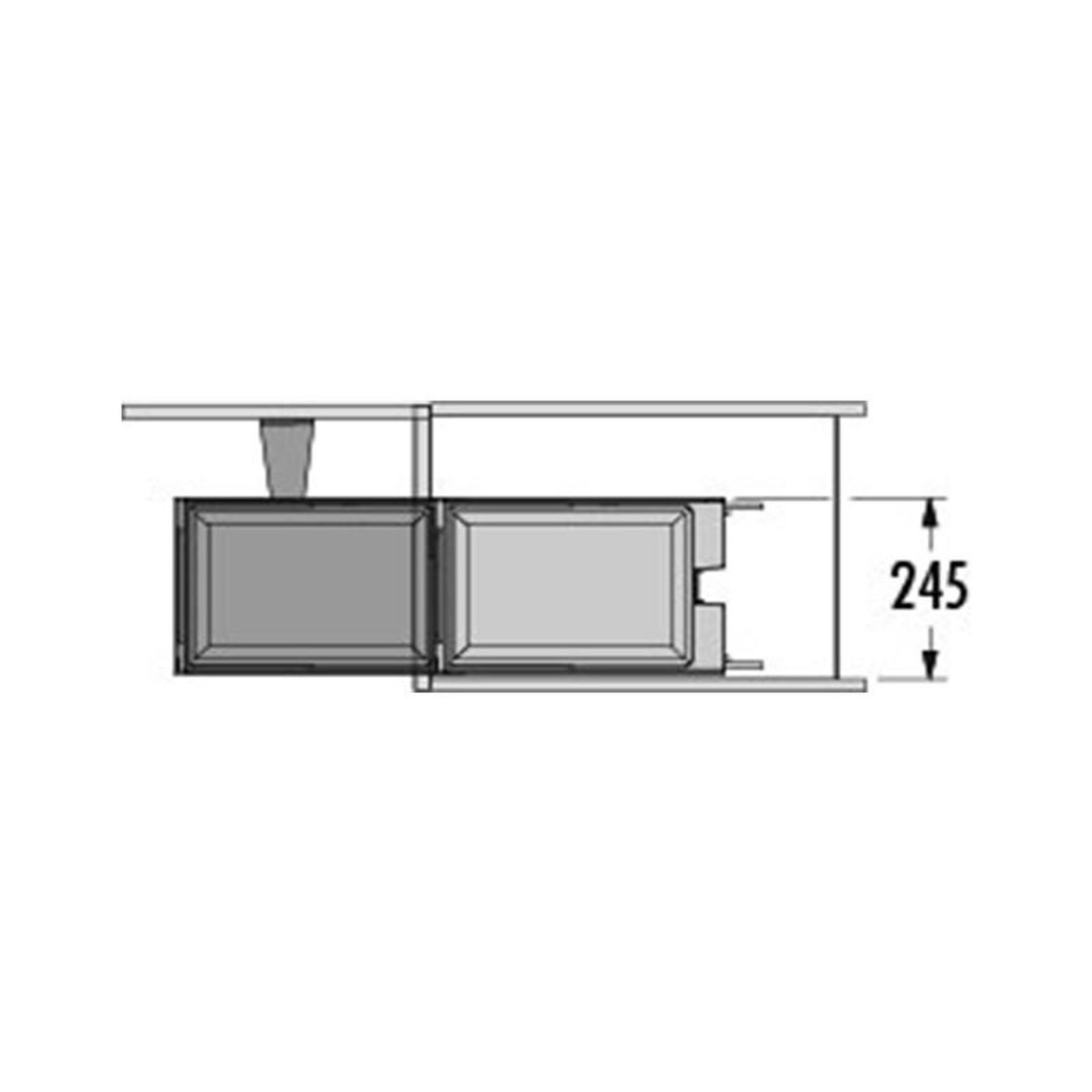 Voir la diapositive 4 : HAILO Poubelle de cuisine coulissante encastrable sous évier 20l hailo solo automatique