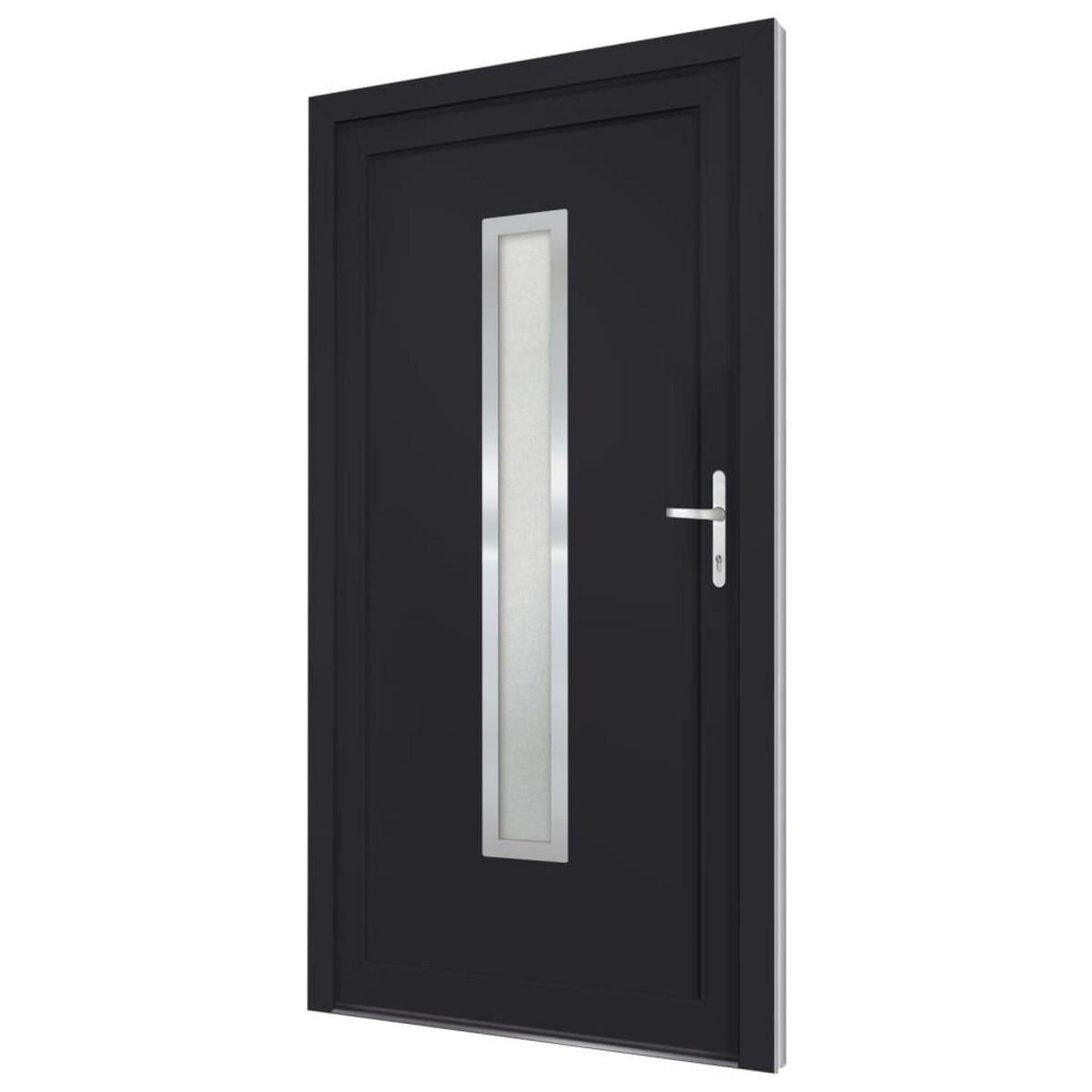 VIDAXL Porte d'entree anthracite 98x190 cm PVC