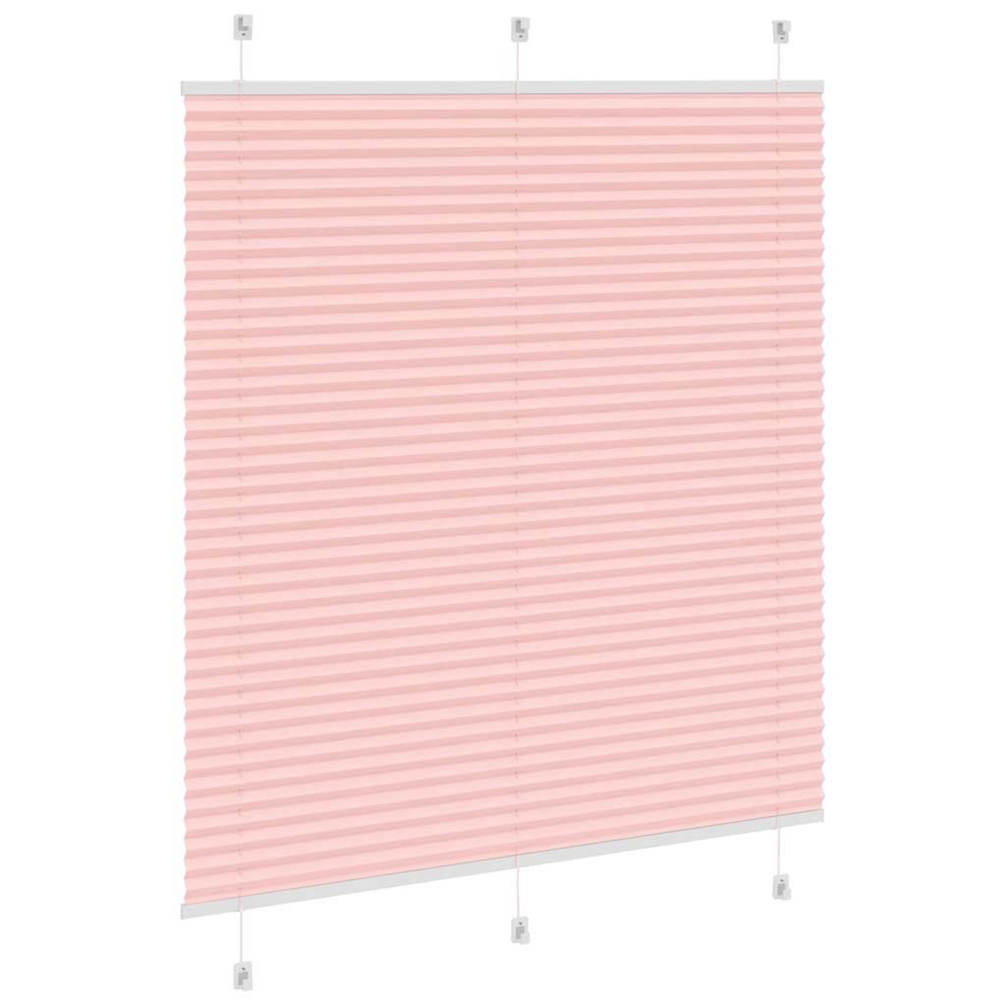 Voir la diapositive 4 : VIDAXL Store plisse rose 115x100 cm largeur du tissu 114,4cm polyester