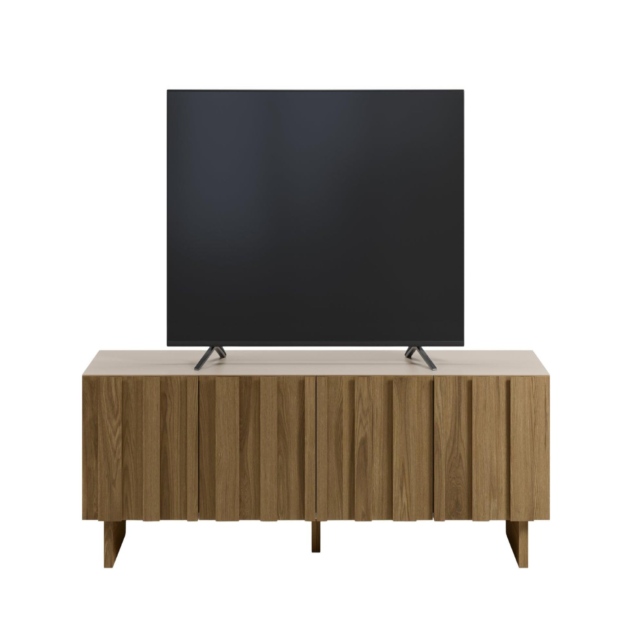 Voir la diapositive 6 : CASANOVA PARIS Perla - meuble tv 180cm en mdf chêne foncé