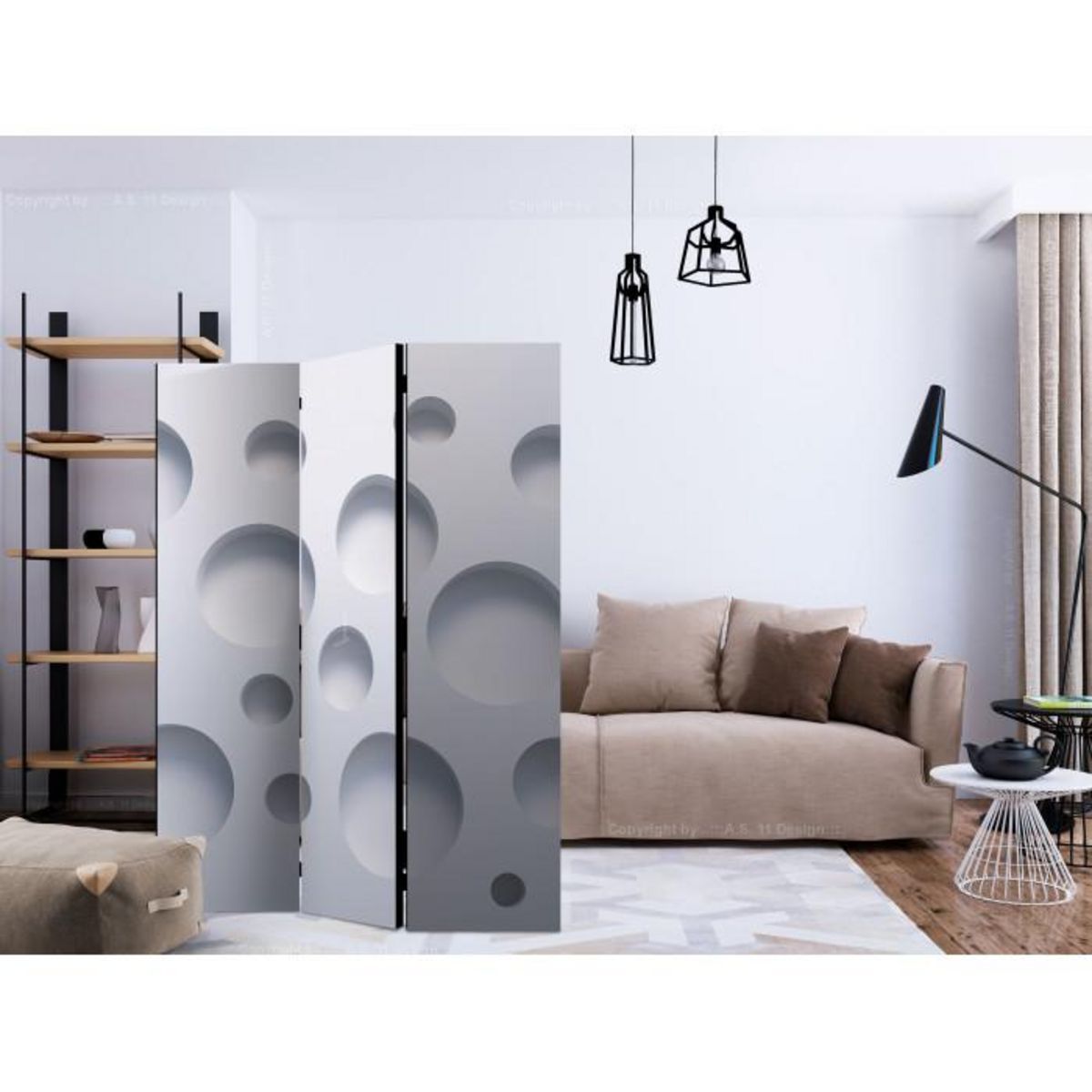 Paris Prix Paravent 3 Volets  Harmony of Modernity  135x172cm