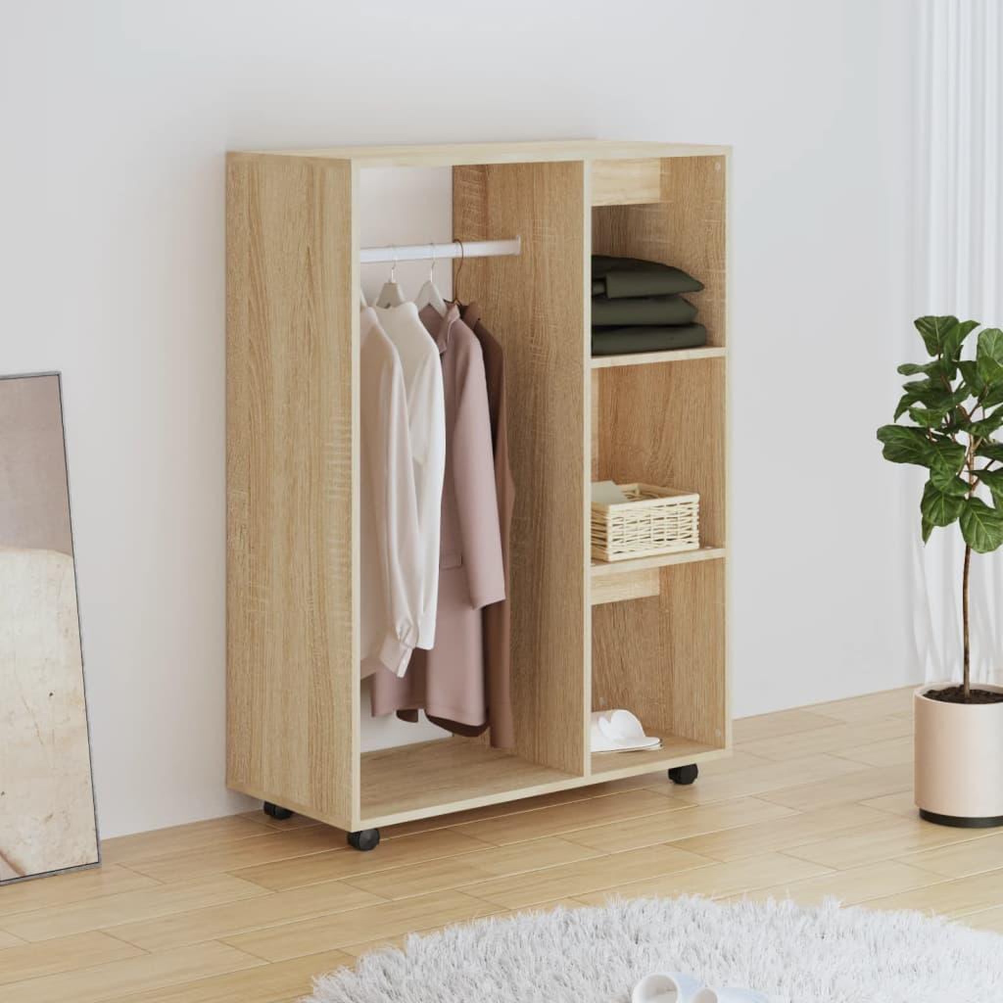 Voir la diapositive 1 : VIDAXL Garde-robe Chene sonoma 80x40x110 cm Bois d'ingenierie