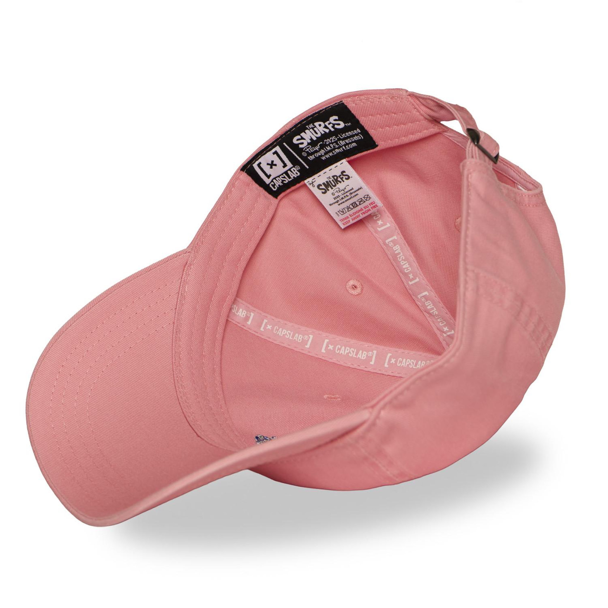 Voir la diapositive 6 : CAPSLAB Casquette dad cap avec broderie smurf stroumpfette