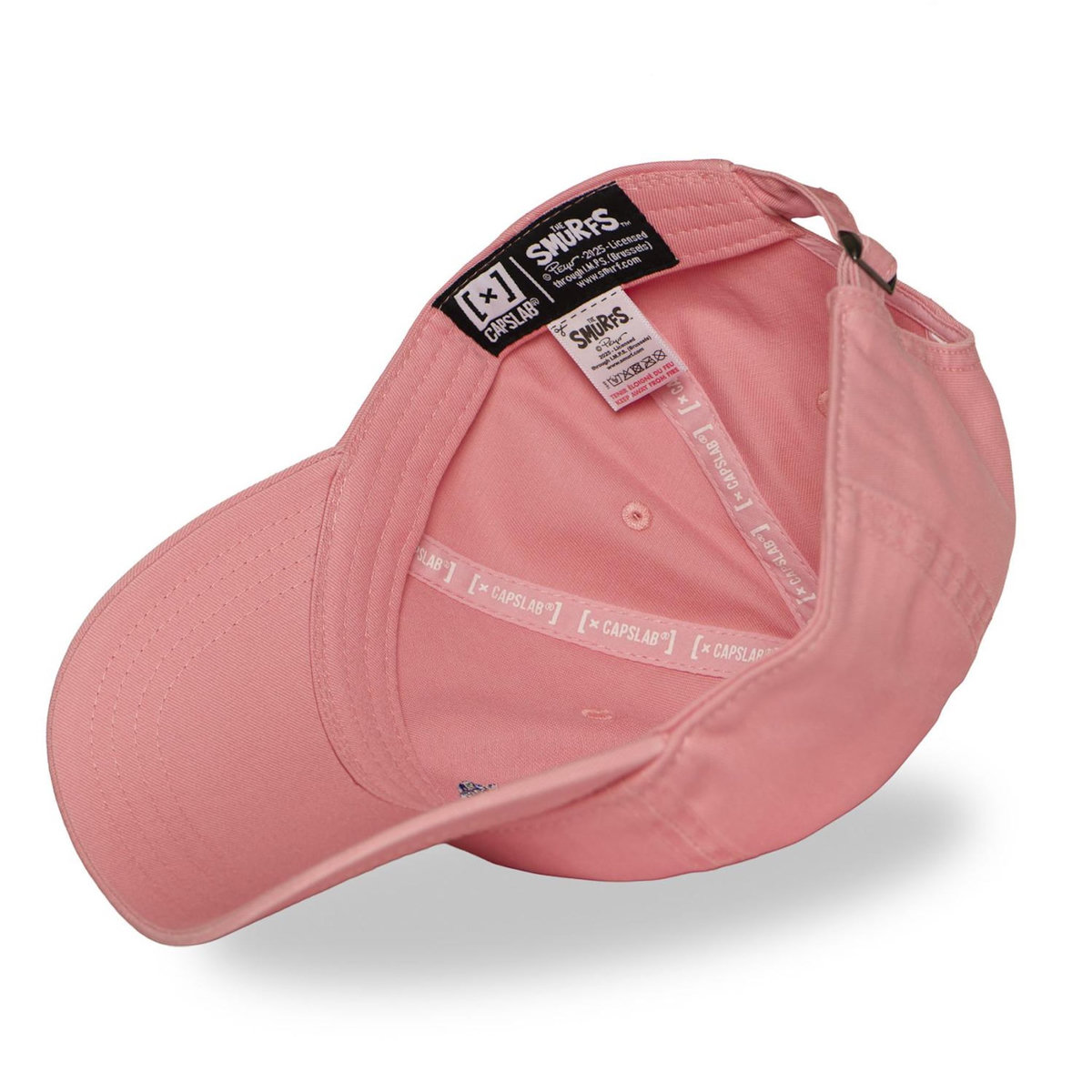 CAPSLAB Casquette Dad Cap avec broderie Smurf Stroumpfette