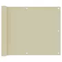 VIDAXL Ecran de balcon Creme 75x300 cm Tissu Oxford