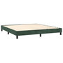 Voir la diapositive 4 : VIDAXL Cadre de lit sans matelas vert fonce 160x200 cm velours