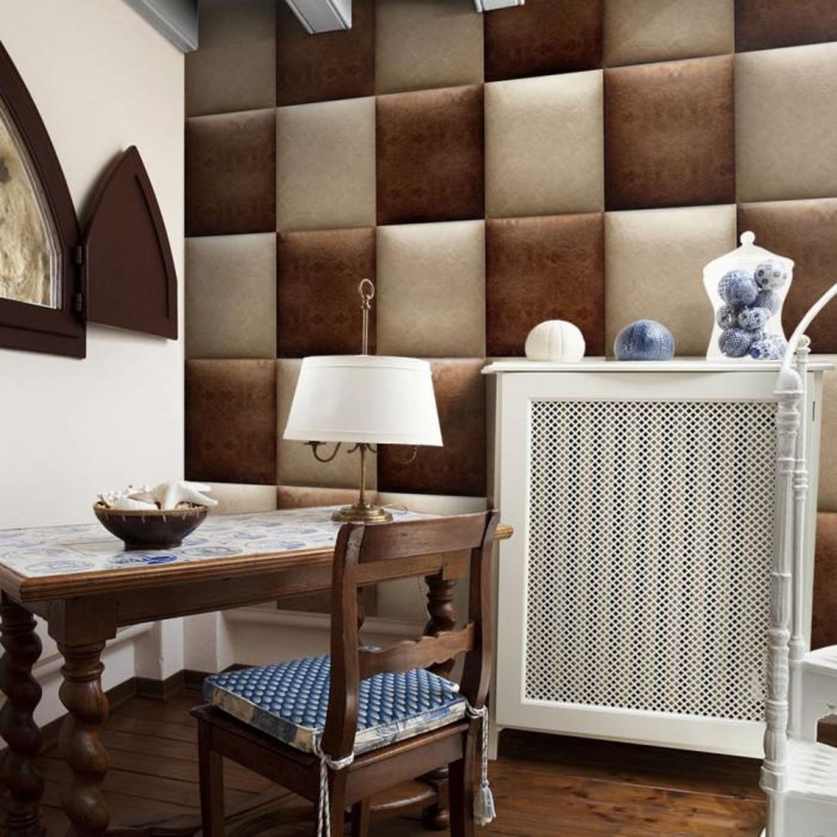 Paris Prix Papier Peint  Chocolate Chessboard  50x1000cm