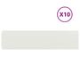 Voir la diapositive 2 : VIDAXL Bordures de pelouse 10 pcs blanc 25x103 cm acier lamine a froid