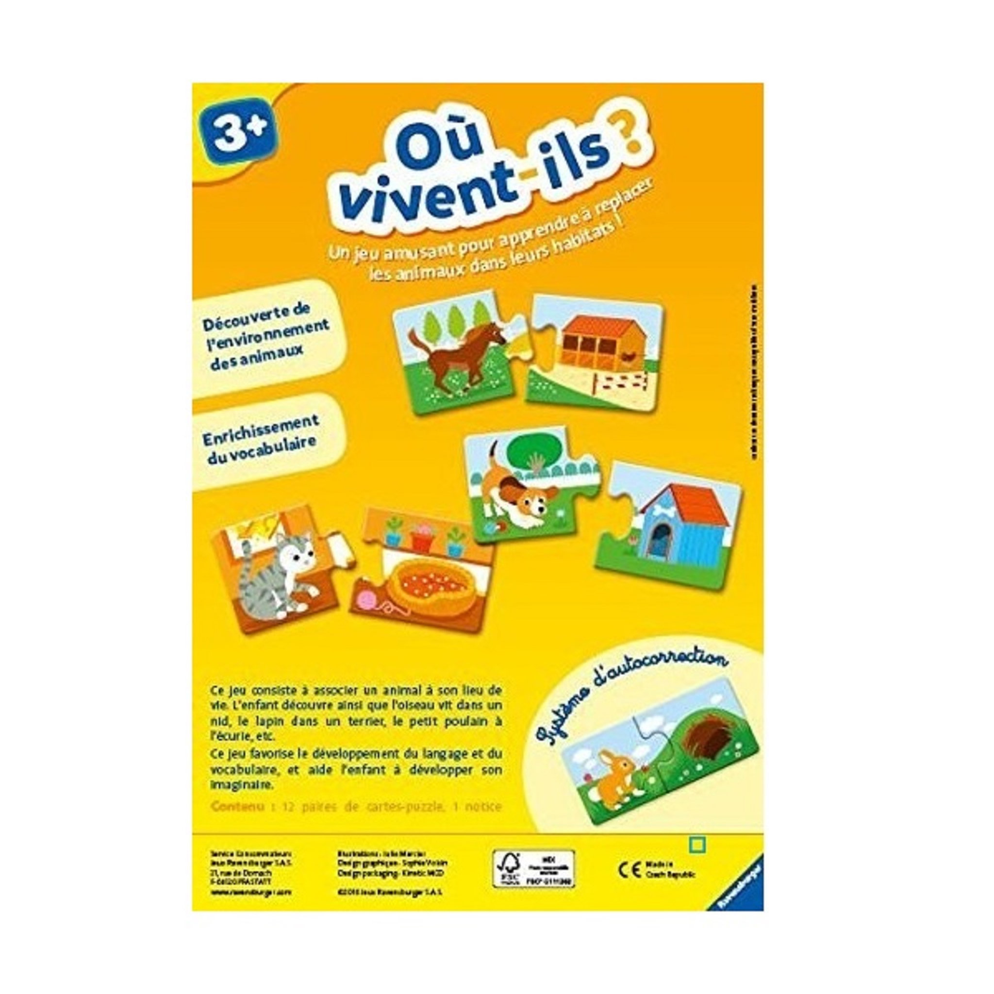 Voir la diapositive 2 : RAVENSBURGER Où vivent-Ils ?