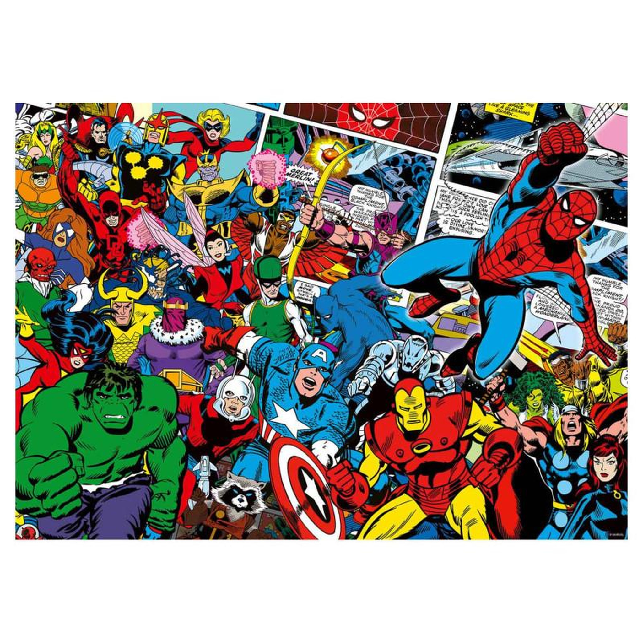 Voir la diapositive 2 : RAVENSBURGER RAVENSBURGER Challenge Puzzle Marvel Superheroes, 1000st.