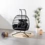 Voir la diapositive 3 : CONCEPT USINE Fauteuil suspendu 2 places noir FARO