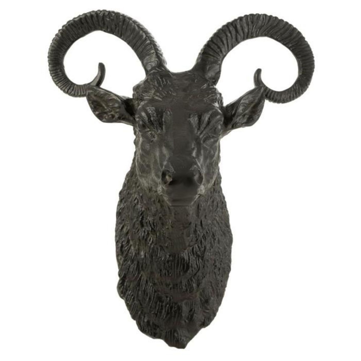 Paris Prix Trophée Mural Déco  Tête de Chèvre  55cm Noir