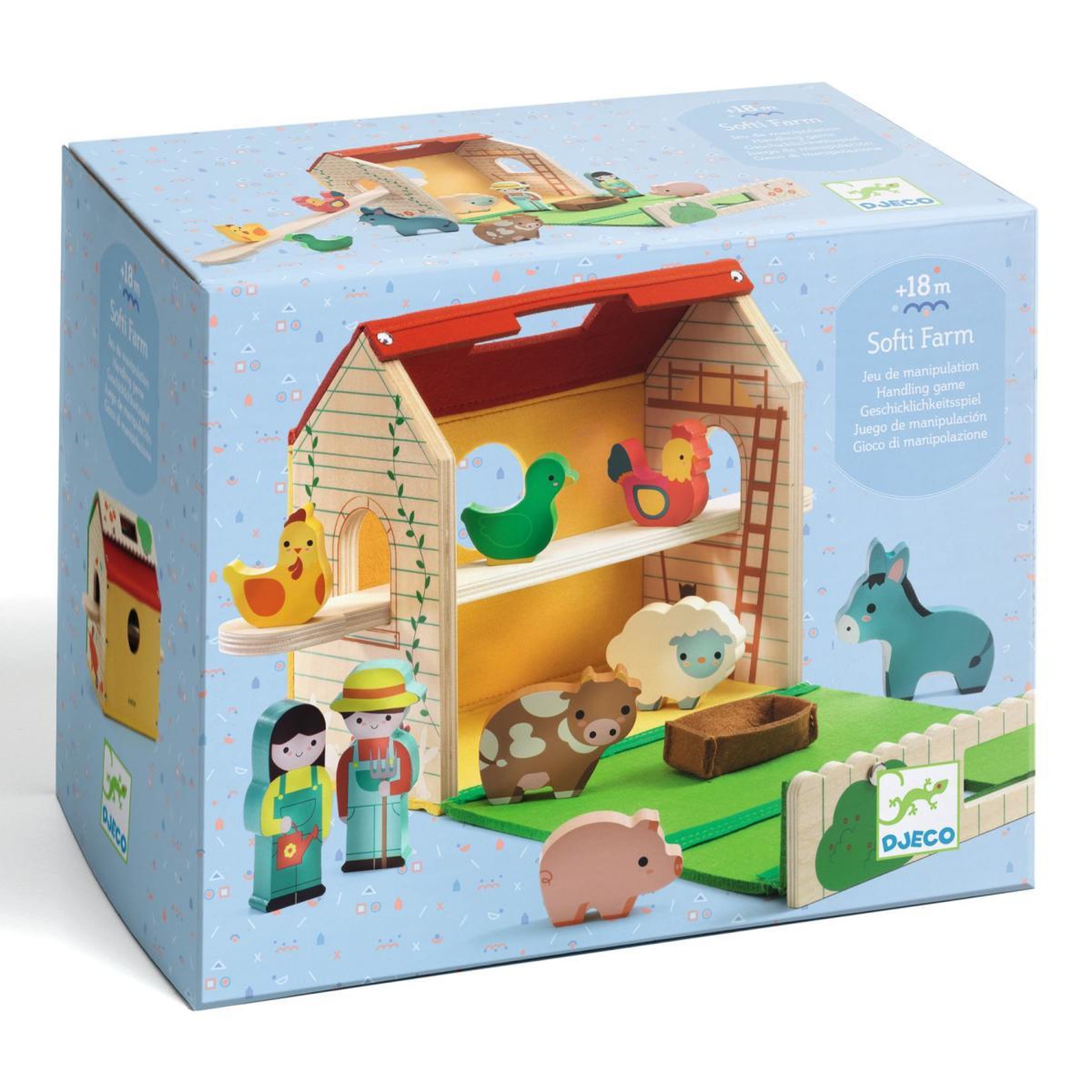 Djeco Softi-Farm - Petite ferme en bois