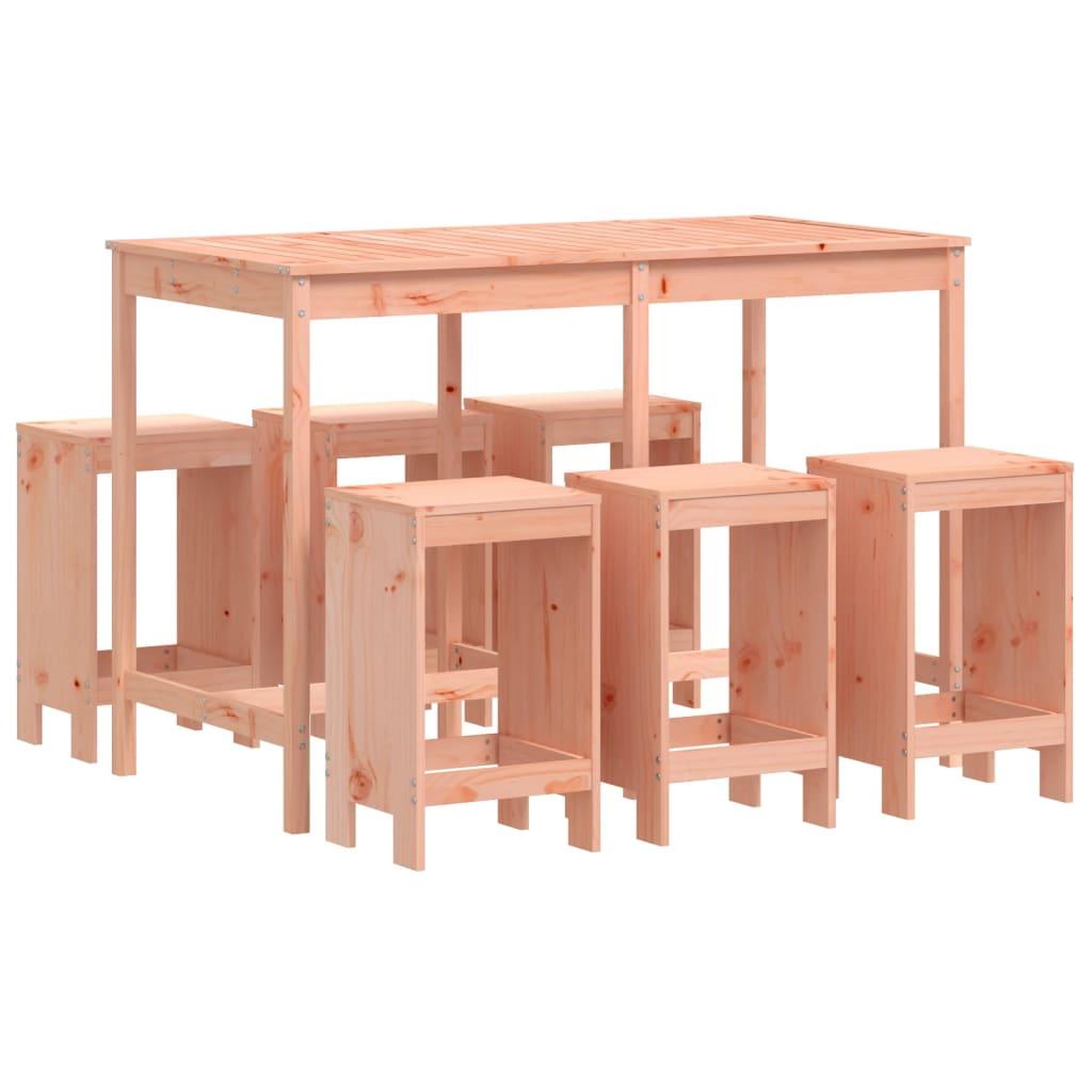 Voir la diapositive 2 : VIDAXL Ensemble de bar de jardin 7 pcs bois massif douglas