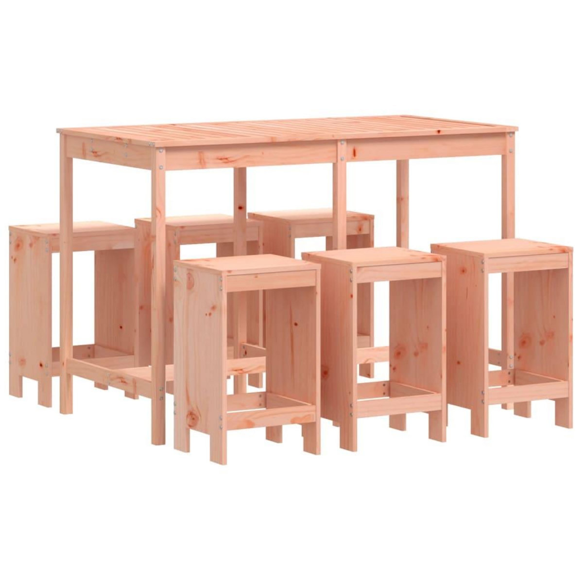 VIDAXL Ensemble de bar de jardin 7 pcs bois massif douglas
