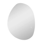 HOMCOM Miroir LED salle de bain réglable 27W - miroir organique 80 x 60 cm - anti-buée tactile - verre trempé