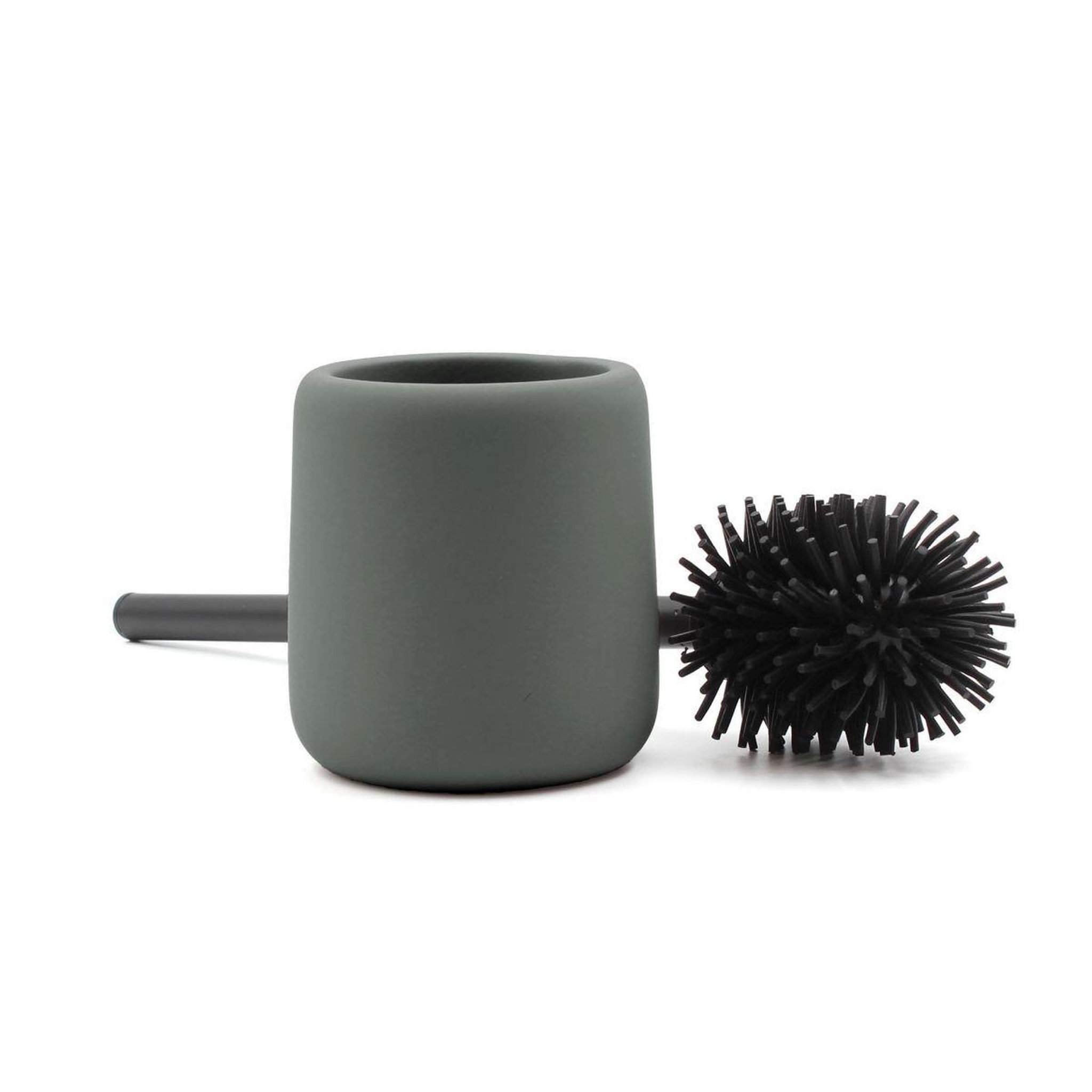 Voir la diapositive 2 : Douceur d'Intérieur Brosse wc en céramique  ceralia  38cm anthracite