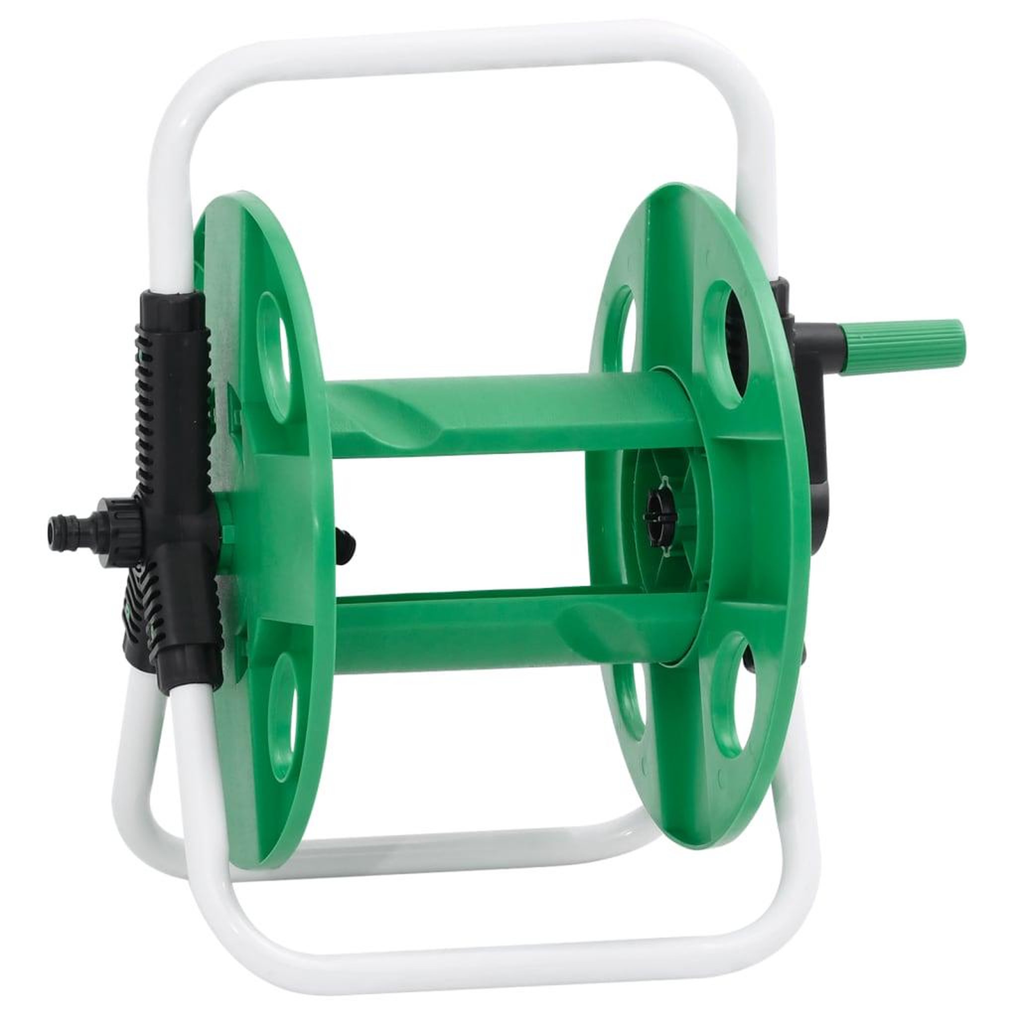 VIDAXL Enrouleur de tuyau vert sur pied pour tuyau de 45 m 1/2  acier