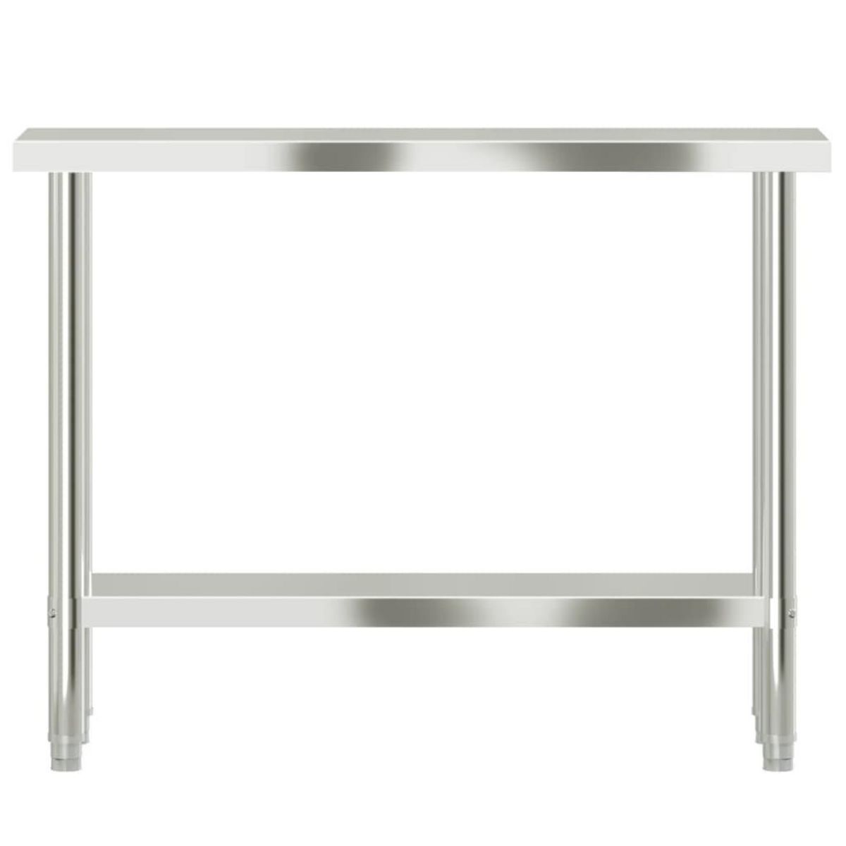 VIDAXL Table de travail de cuisine 110x30x85 cm acier inoxydable