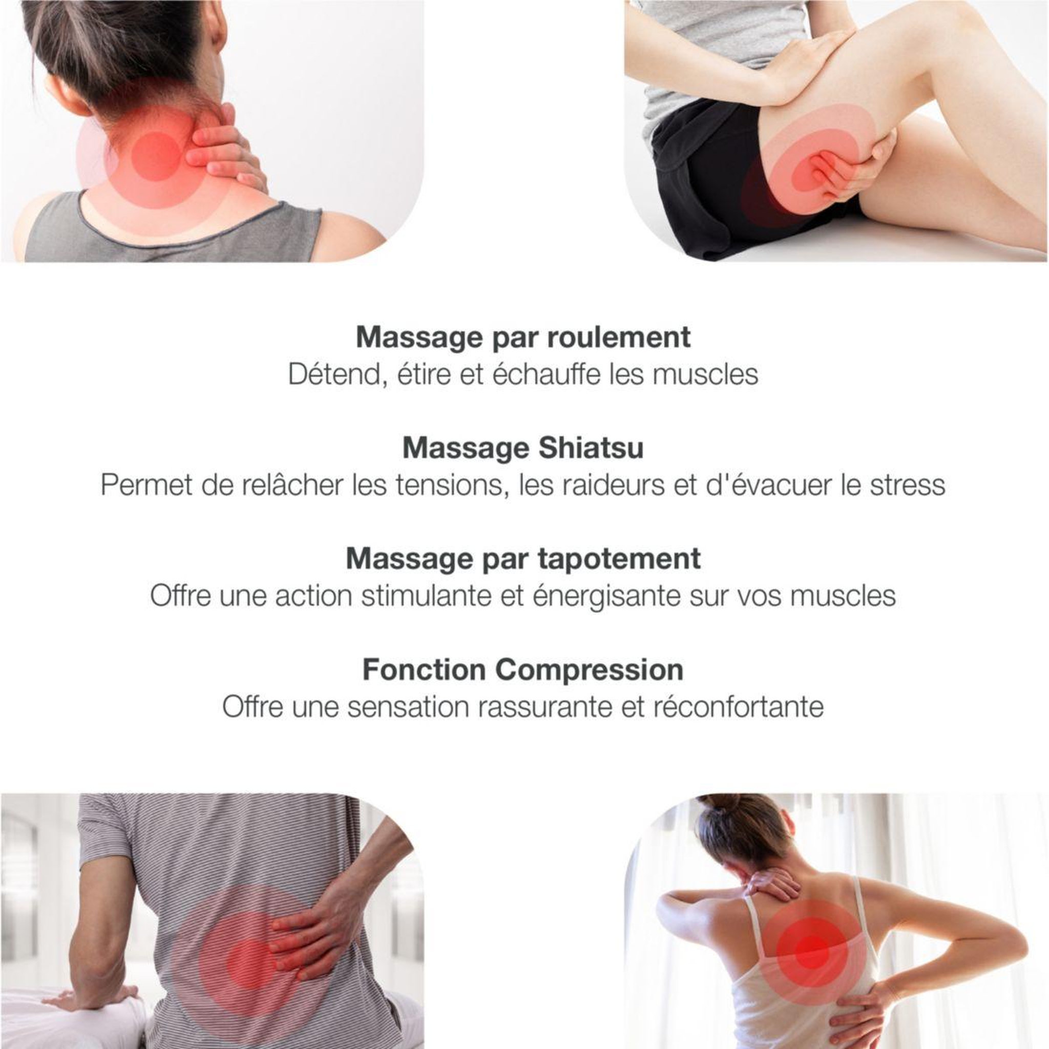 Voir la diapositive 4 : ESSENTIEL B Siège massant chauffant EDM5 Eden prestige