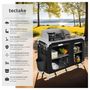 Voir la diapositive 2 : tectake Cuisine de camping luxe avec 4 compartiments pliable noir