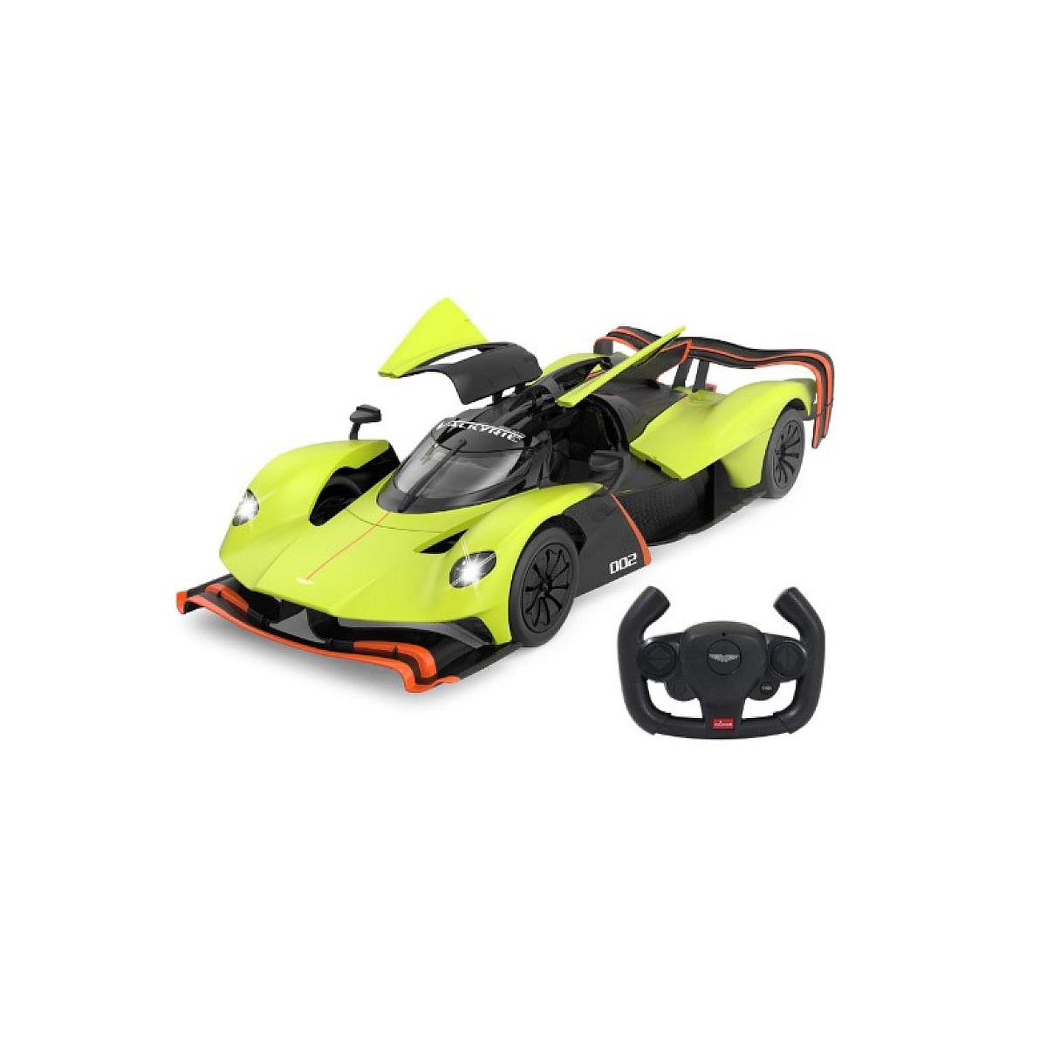 Voir la diapositive 2 : Jamara Voiture télécommandée Aston Martin Valkyrie AMR Pro 1:14 vert 2,4GHz