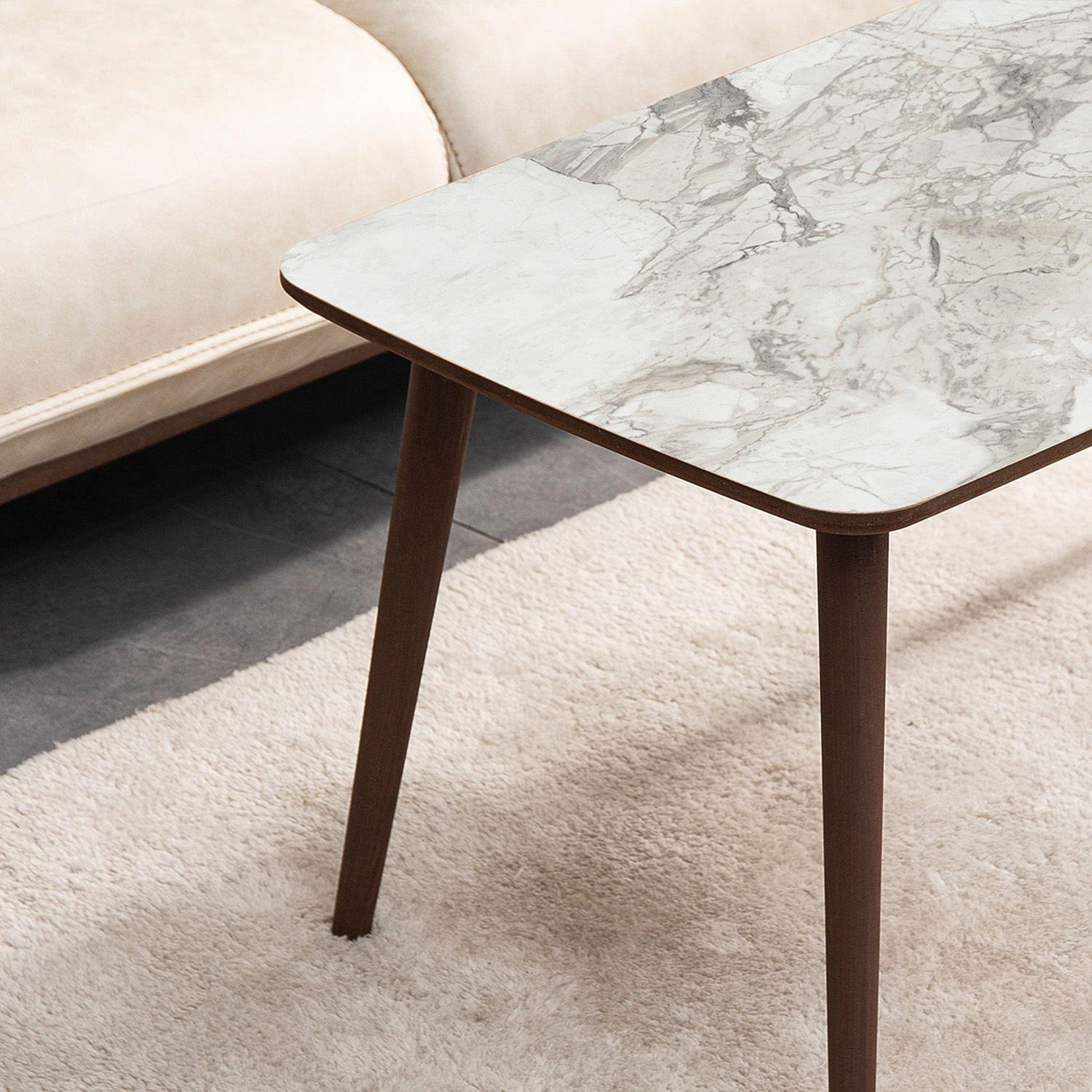 Voir la diapositive 3 : Habitat et Jardin Table basse en bois  luci  100 x 53 x 45 cm - blanc