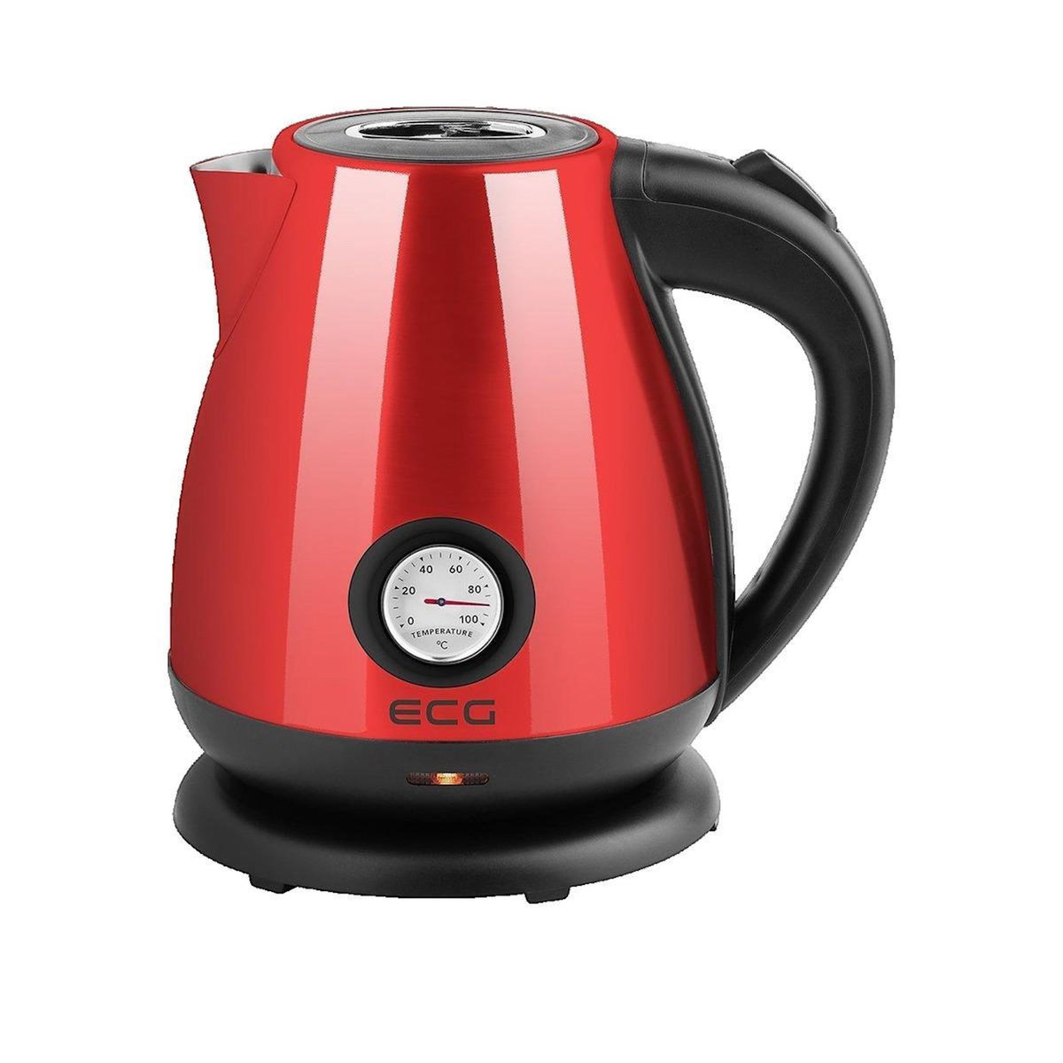 Elec EQ Bouilloire électrique ECG RK 1705 Metallico Rouge