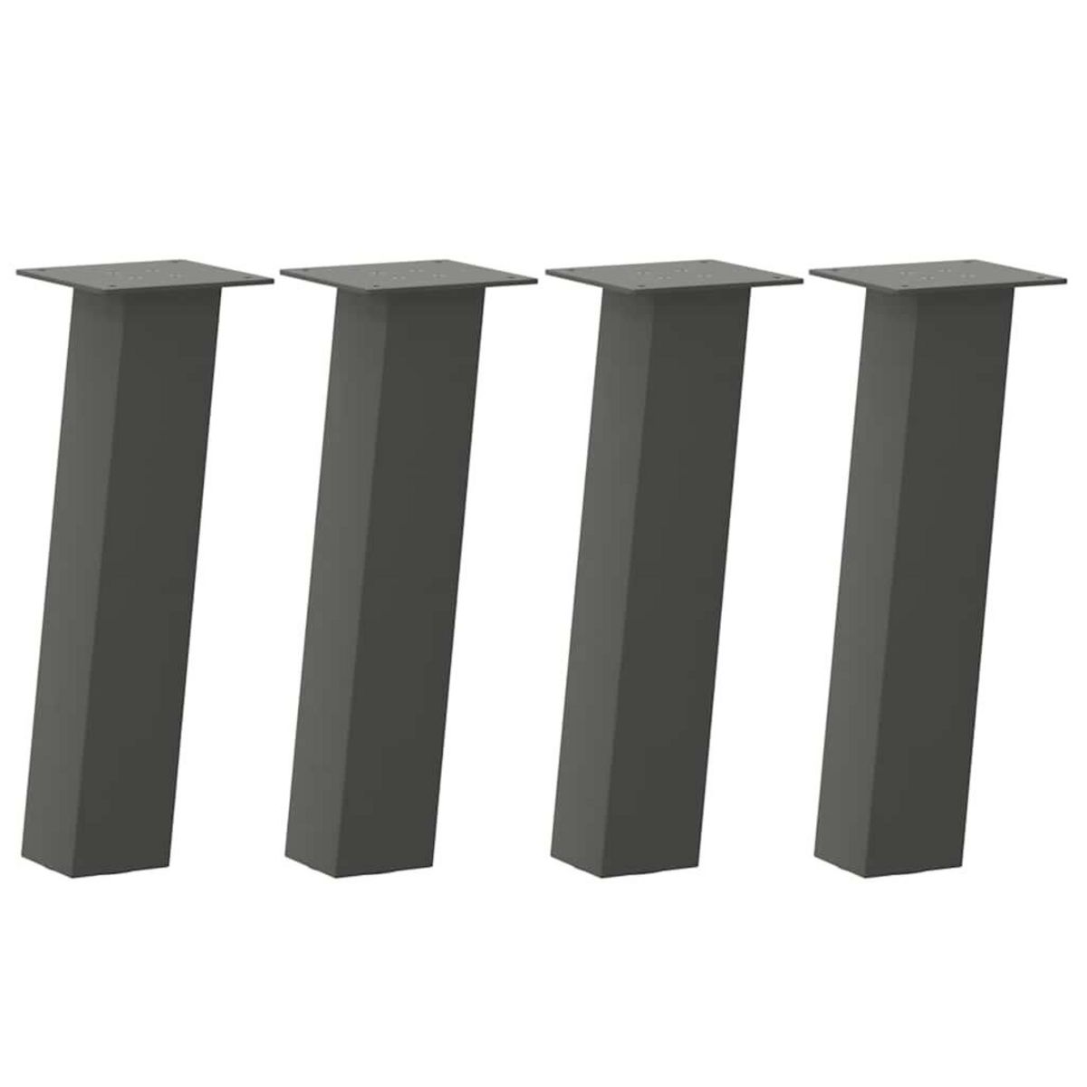 VIDAXL Pieds de table basse 4 pcs anthracite 30 cm acier