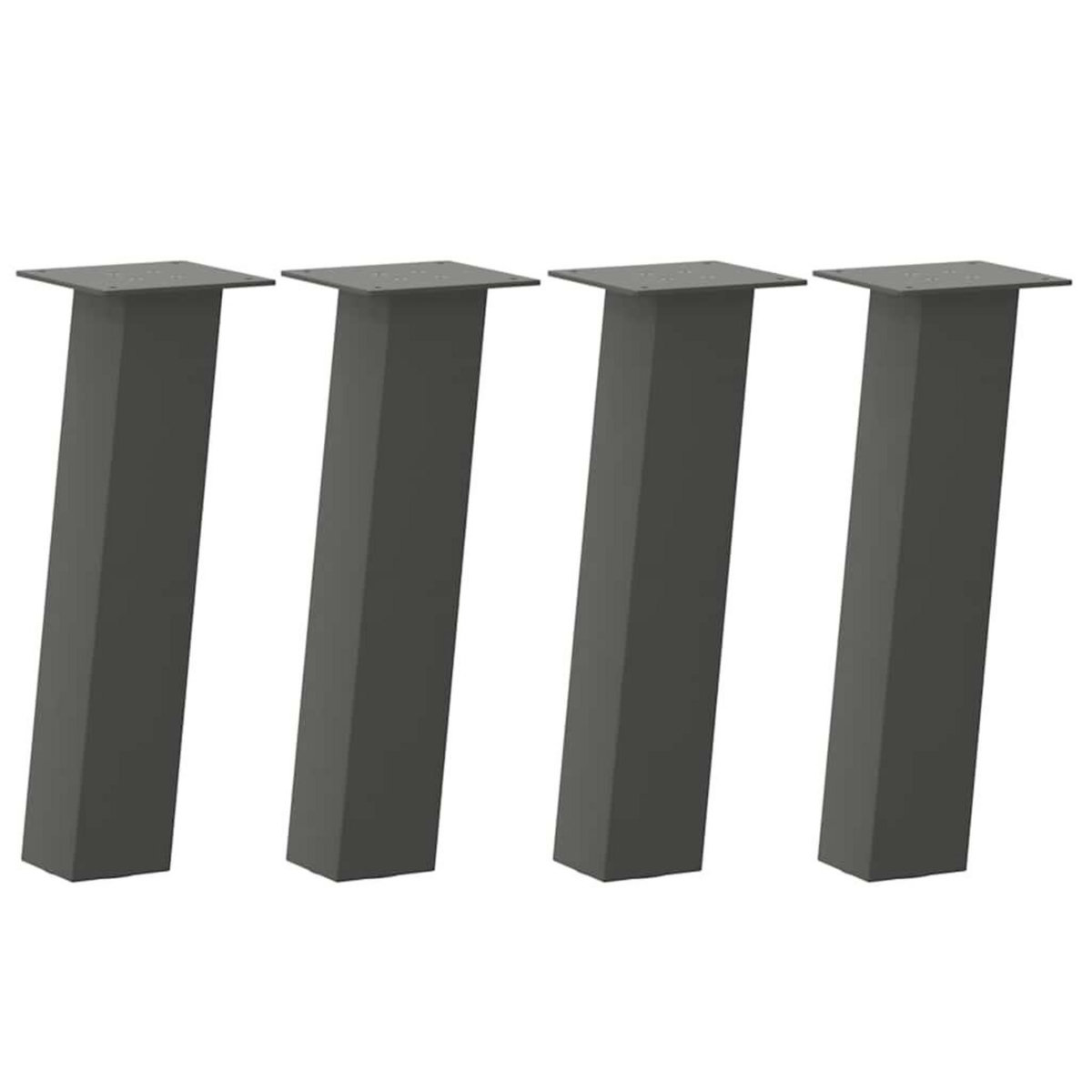 VIDAXL Pieds de table basse 4 pcs anthracite 30 cm acier