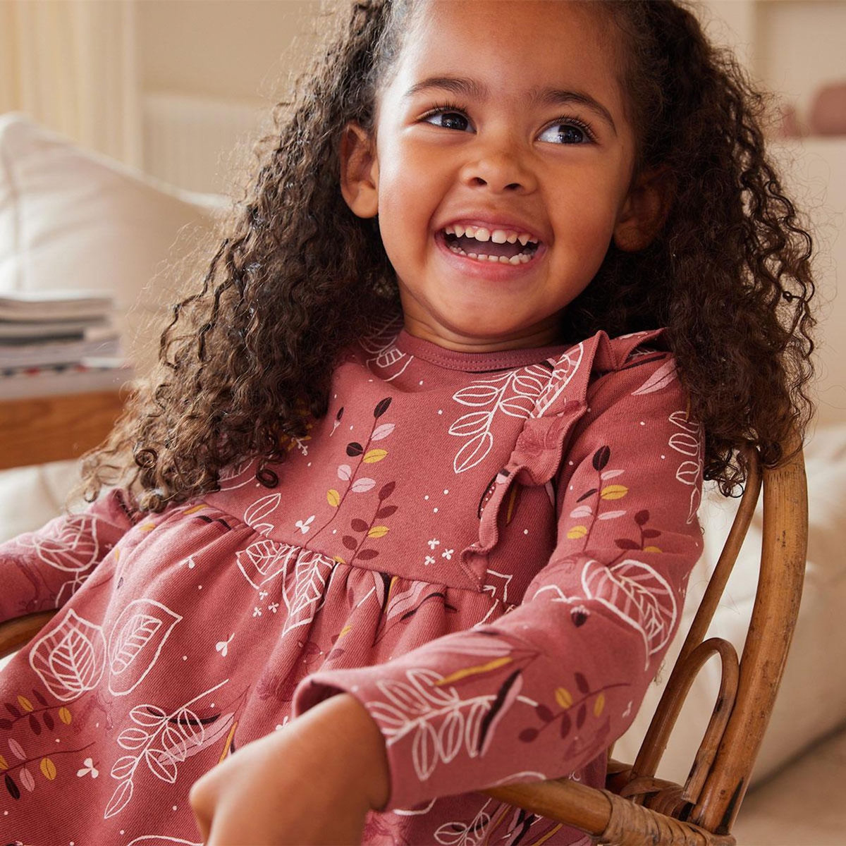 Petit Béguin Robe bébé en molleton Léonie