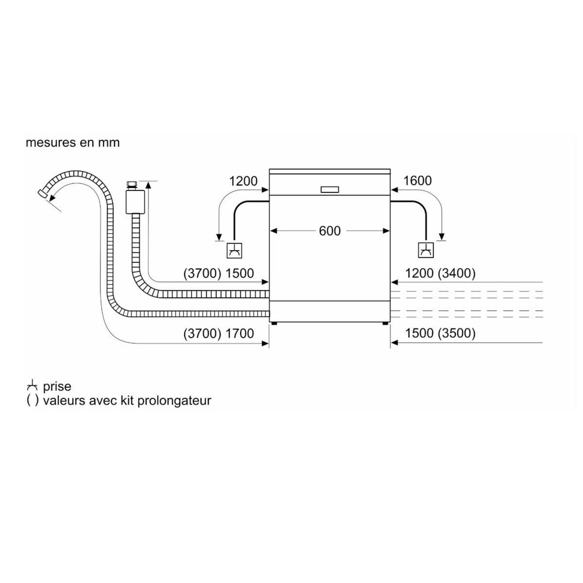 Siemens Lave-vaisselle 60cm 14 couverts 42db tout intégrable - SN75EX13CE
