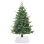 Voir la diapositive 4 : VIDAXL Jupe de sapin de Noël blanc Ø65x23 cm plastique