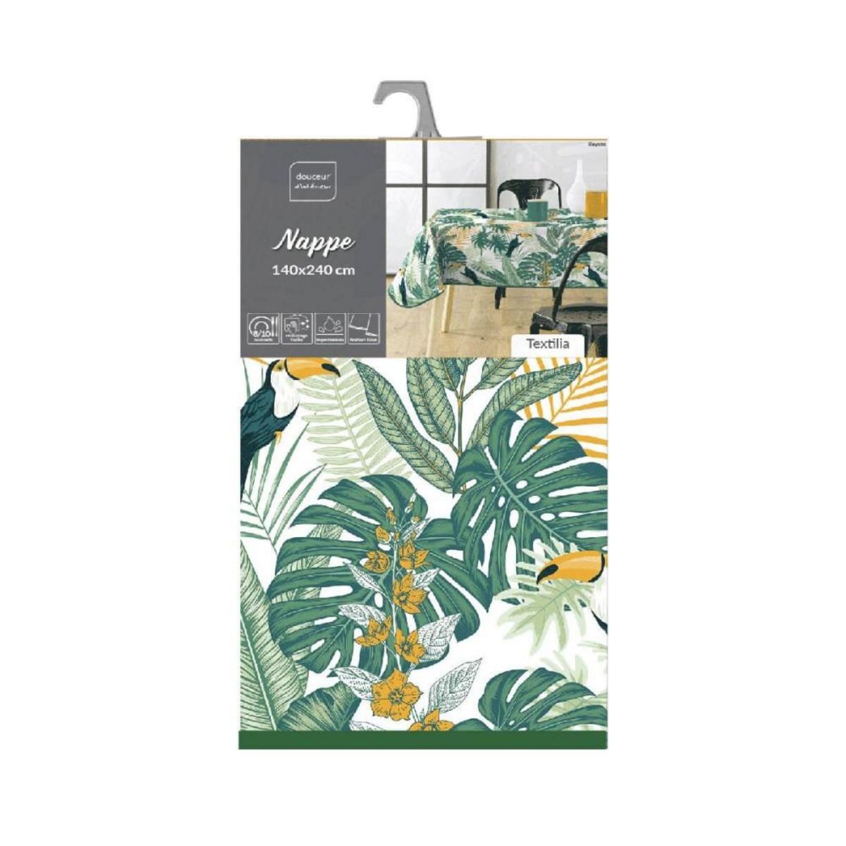 Douceur d'Intérieur Nappe rectangulaire 140x240 cm Textilia Guyana