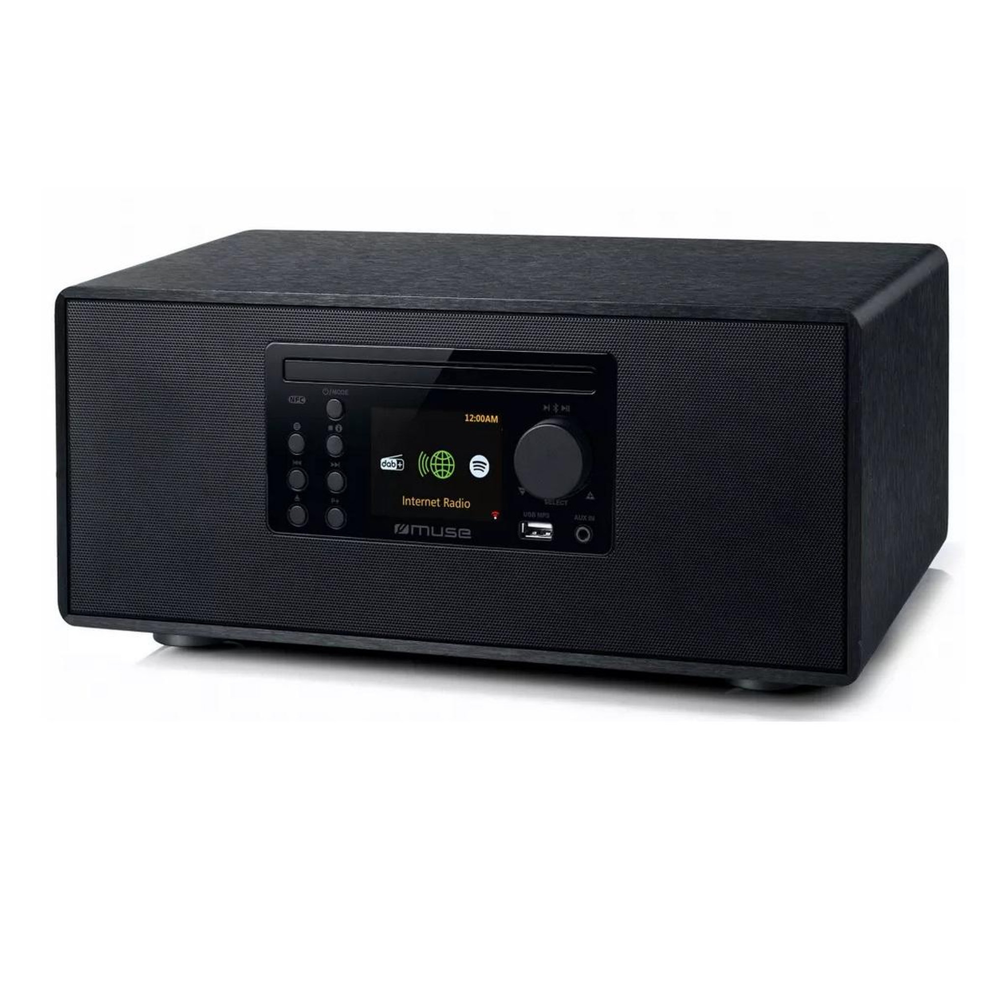 Voir la diapositive 2 : Muse Micro-chaîne 60w noir avec bluetooth - m697idt