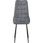 Voir la diapositive 4 : Habitat et Jardin Chaise de salle a manger en tissu haut de gamme   Yanis  - Lot de 4 - Gris