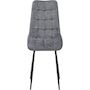 Voir la diapositive 4 : Habitat et Jardin Chaise de salle a manger en tissu haut de gamme   Yanis  - Lot de 4 - Gris