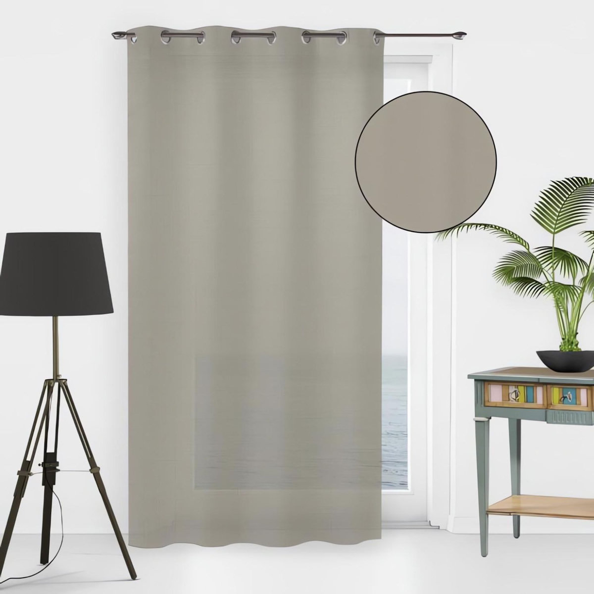 SOLEIL D'OCRE Voile à oeillets 135x250 cm NOEMIE, par Soleil d'Ocre