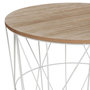 Voir la diapositive 2 : ATMOSPHERA Table d'Appoint Design  Kumi  41cm Blanc