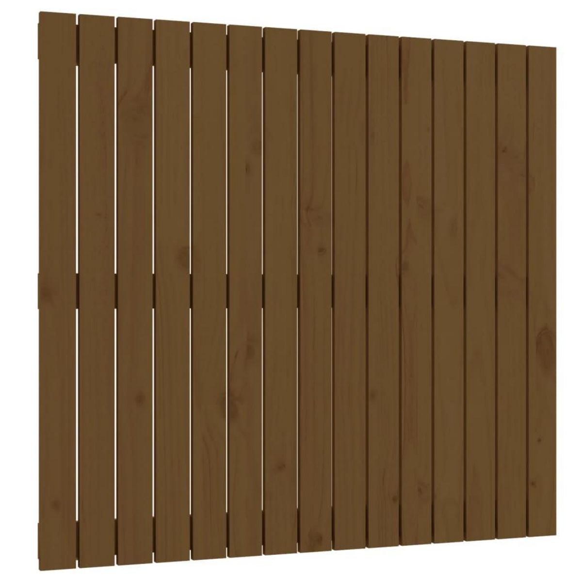VIDAXL Tete de lit murale Marron miel 95,5x3x90 cm Bois massif de pin