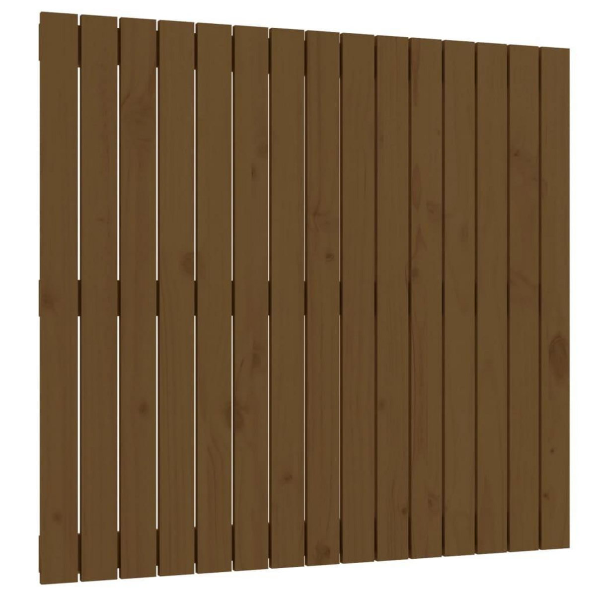 VIDAXL Tete de lit murale Marron miel 95,5x3x90 cm Bois massif de pin