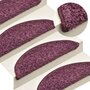 Voir la diapositive 5 : VIDAXL Tapis d'escalier 30 pcs violet fonce 56x17x3 cm