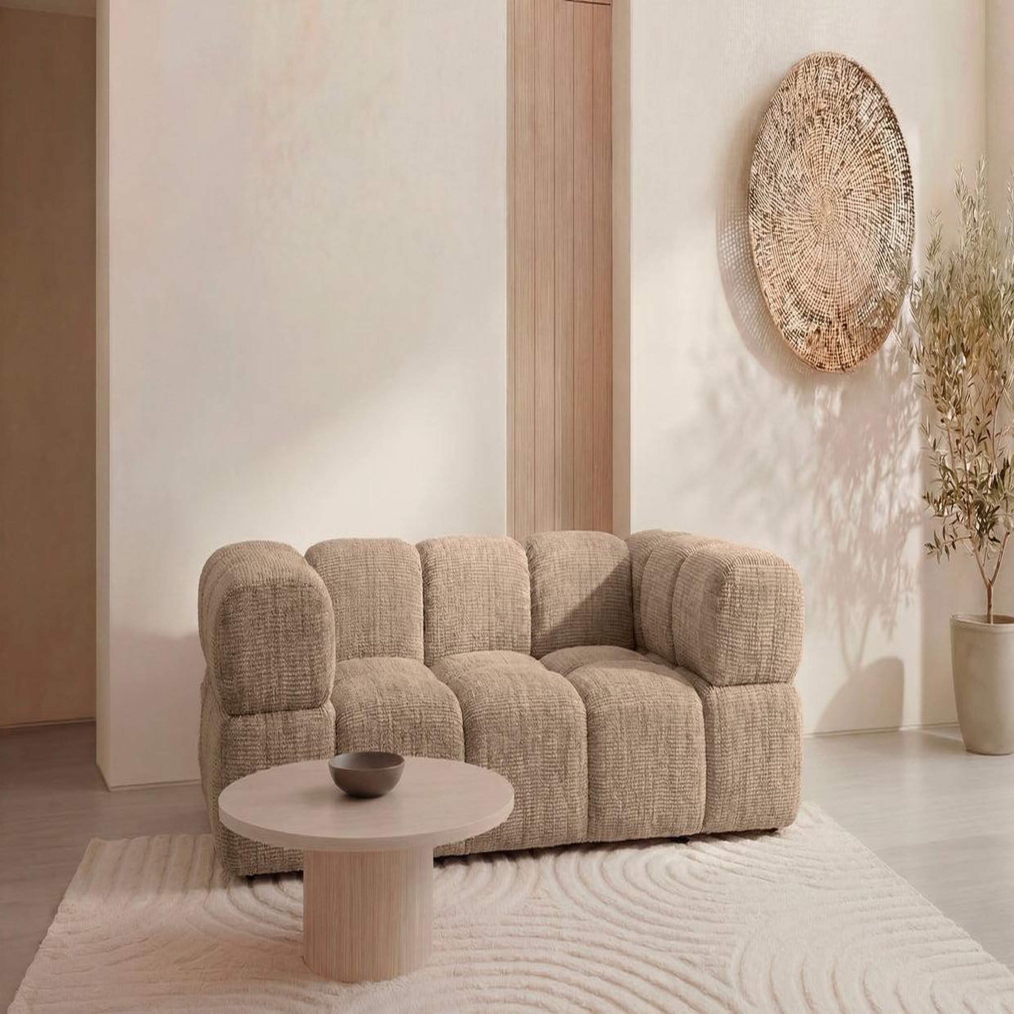 Voir la diapositive 2 : CASANOVA PARIS Gustave - canapé droit tissu chenille 2 places