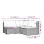 Voir la diapositive 6 : VIDAXL Salon de jardin 3 pcs avec coussins Noir Resine tressee