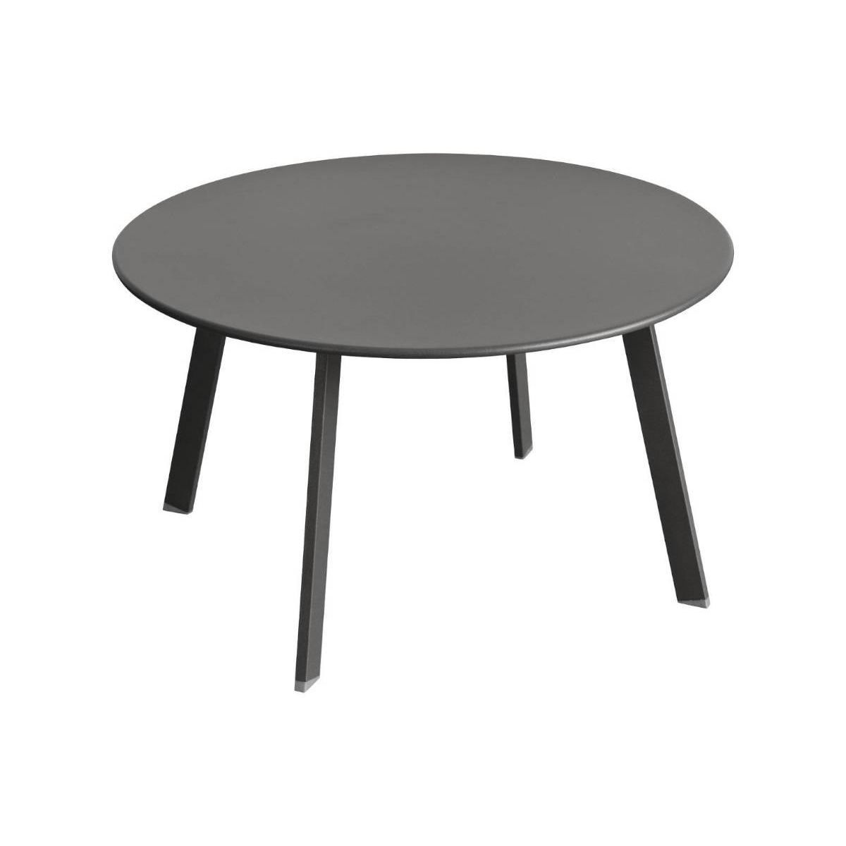 HESPERIDE Table d'appoint ronde Saona Graphite - 70 cm - Hespéride