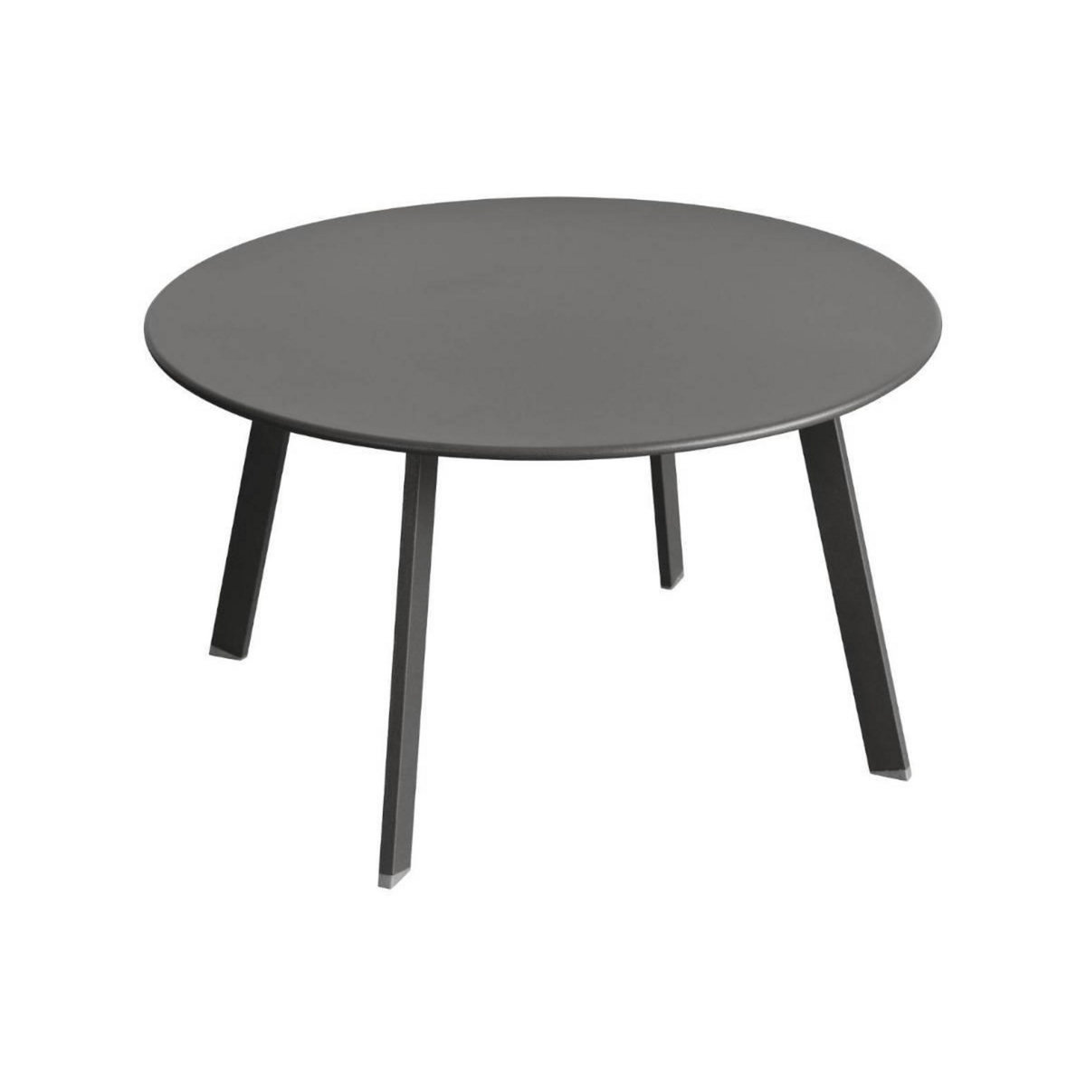 HESPERIDE Table d'appoint ronde Saona Graphite - 70 cm - Hespéride
