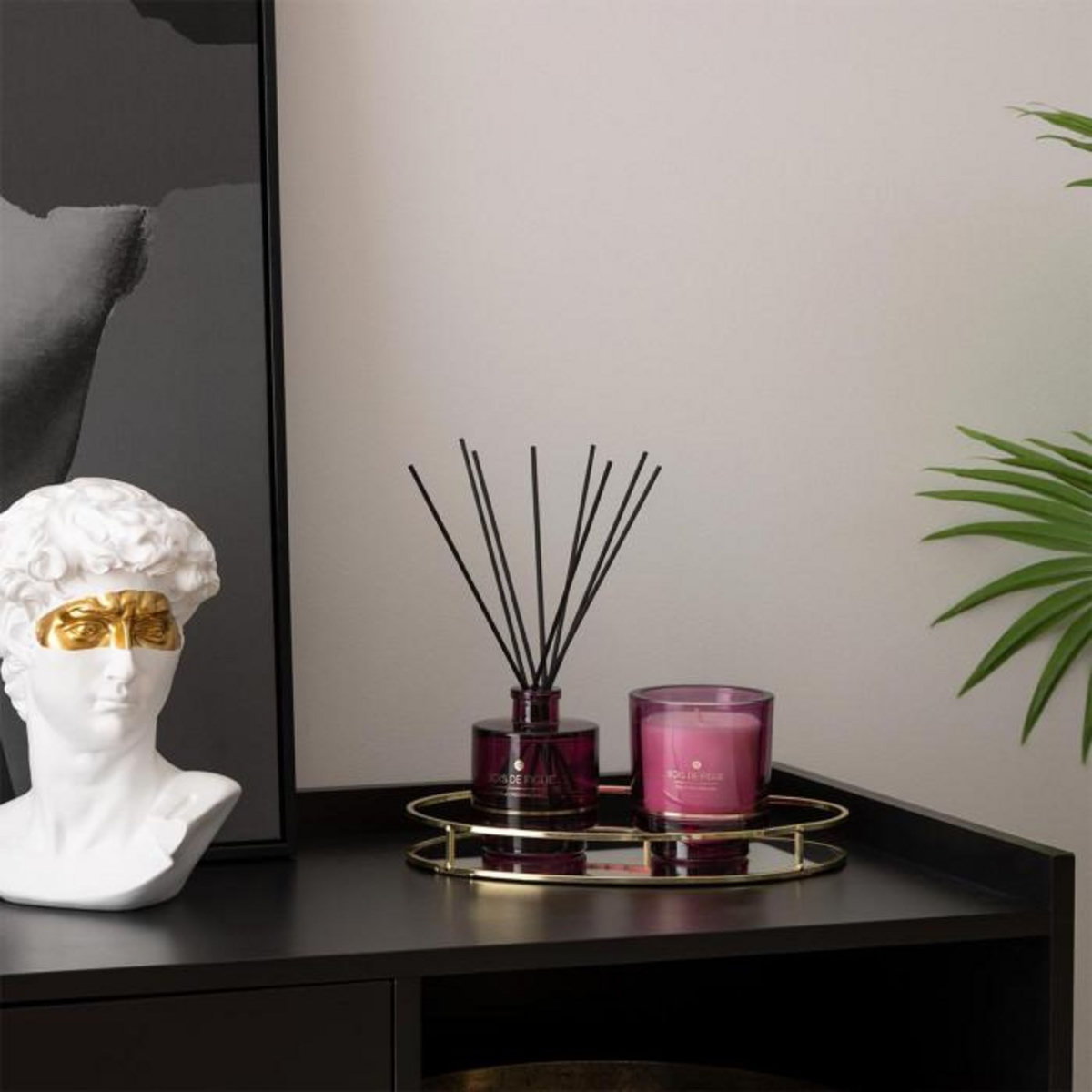 ATMOSPHERA Bougie Parfumée en Verre  Ilae  225g Bois de Figue