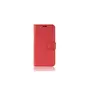 amahousse Housse rouge OnePlus 7 portefeuille grainé et languette aimantée