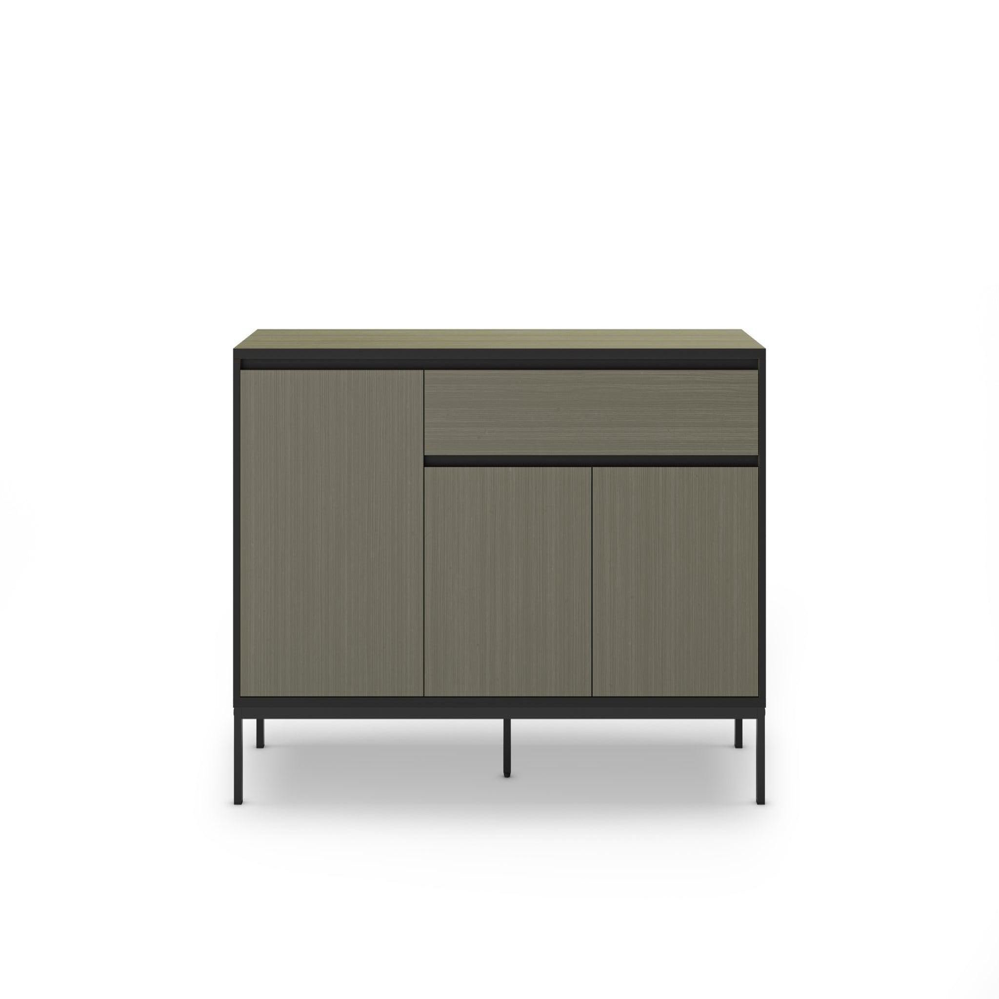 Voir la diapositive 1 : CASANOVA PARIS Vana - buffet 3 portes 140cm en mélamine